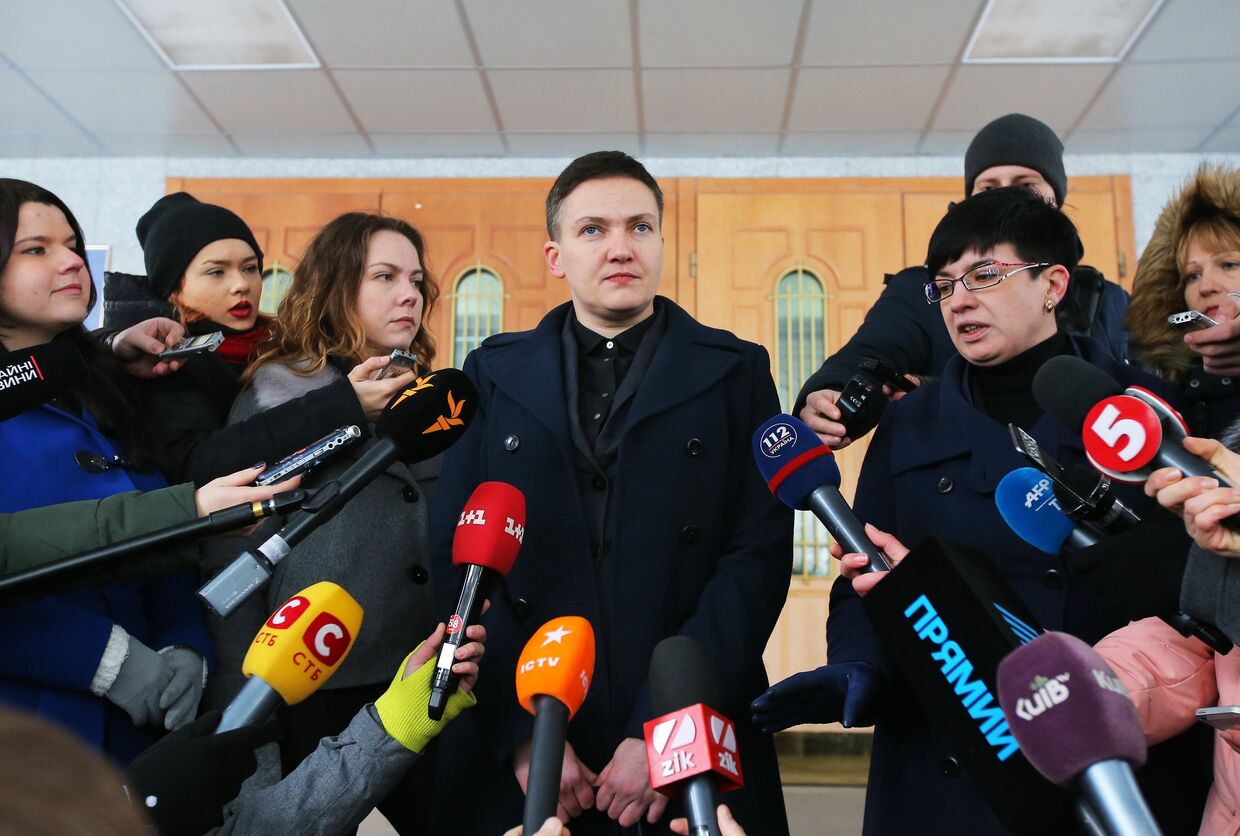 Брифинг Н. Савченко в Киеве