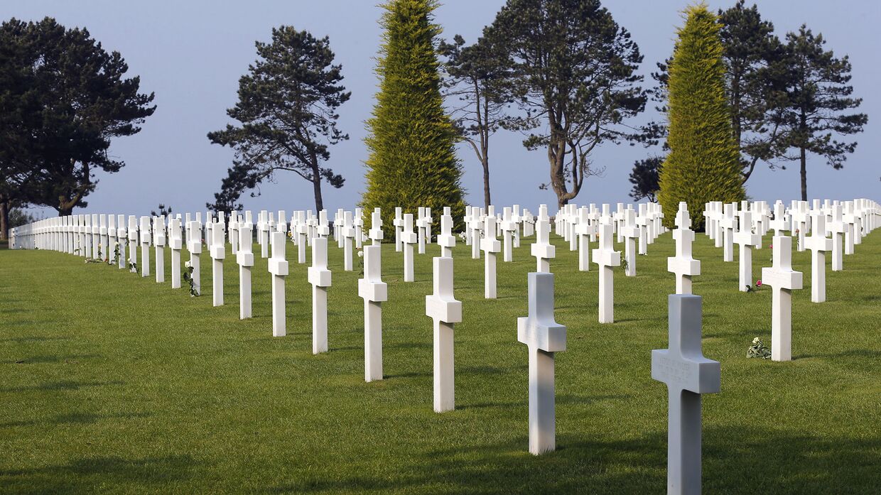 Американское военное кладбище в Коллевиль, Франция