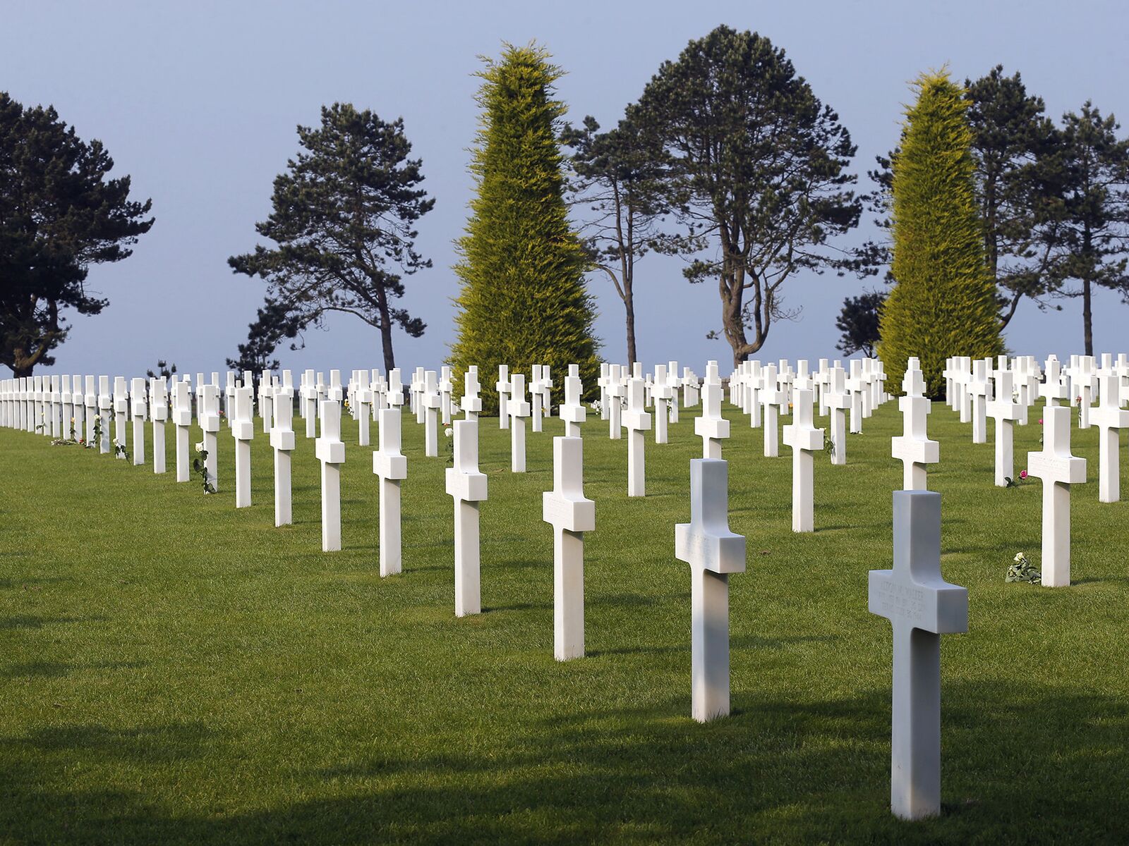 Военное кладбище в Нормандии