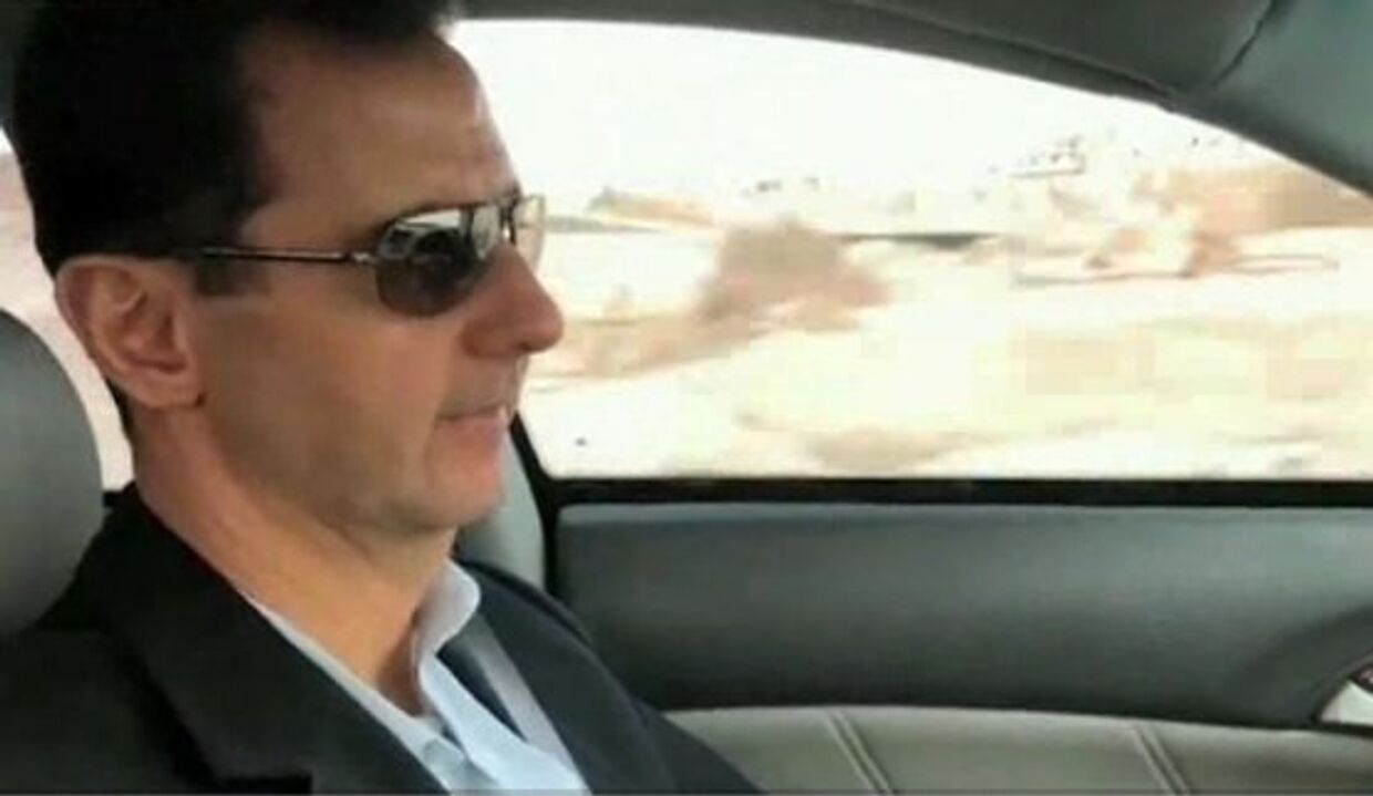 Асад проехал по освобожденной Гуте