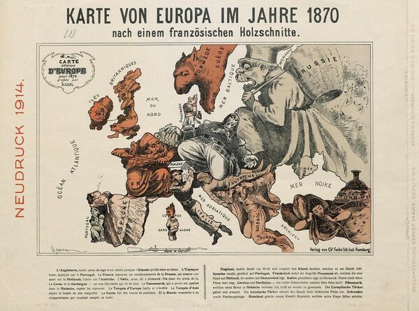 Карта часть проекта «Европиана, 1914-18» Берлинской государственной библиотеки