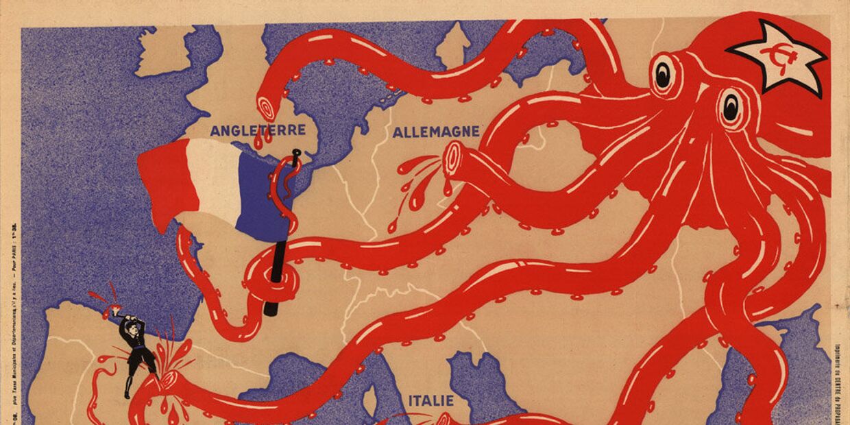 Каррикатурная карта Европы, 1937 год