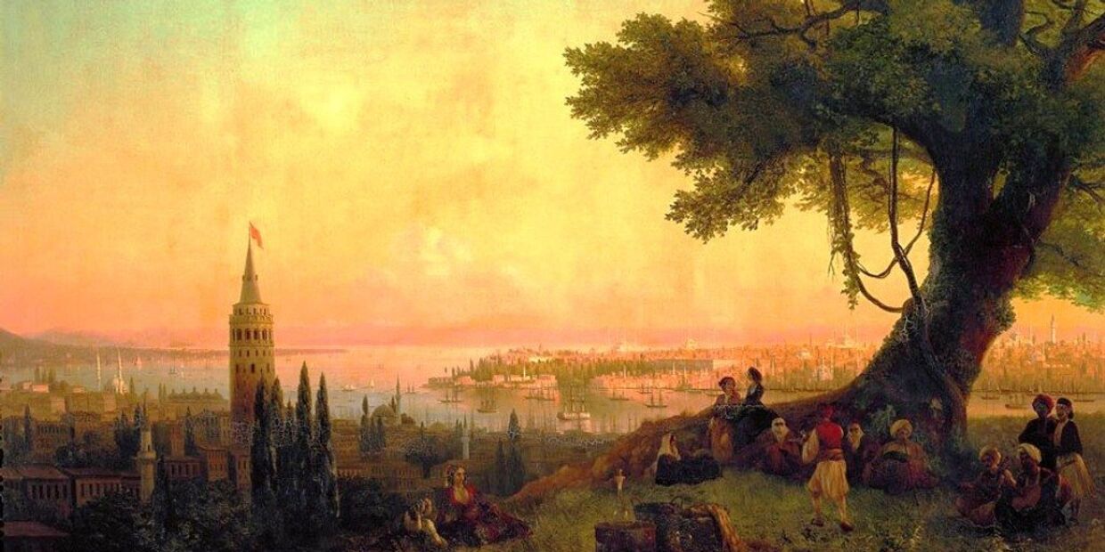 Вид на Константинополь