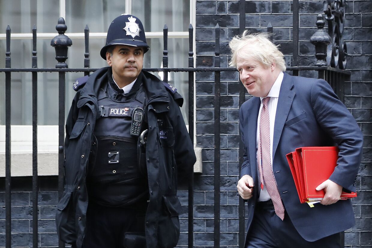 Министр иностранных дел Великобритании Борис Джонсон в Лондоне