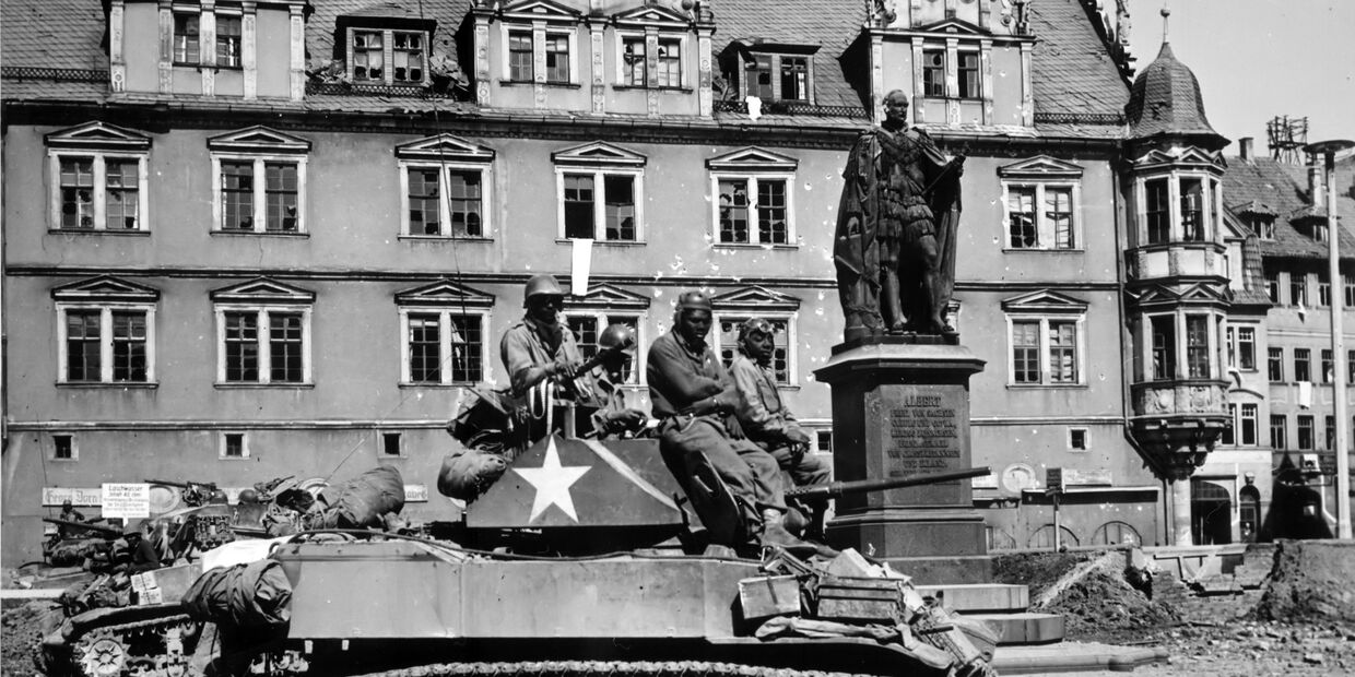 761-й танковый батальон «Черные Пантеры» в Кобурге, 1945