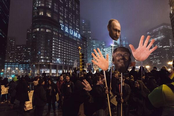 Акция протеста в Чикаго Акция протеста в Чикаго