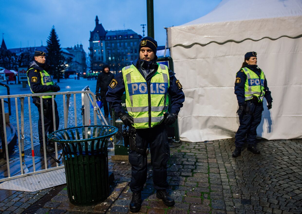 Полицейские в шведском городе Мальме