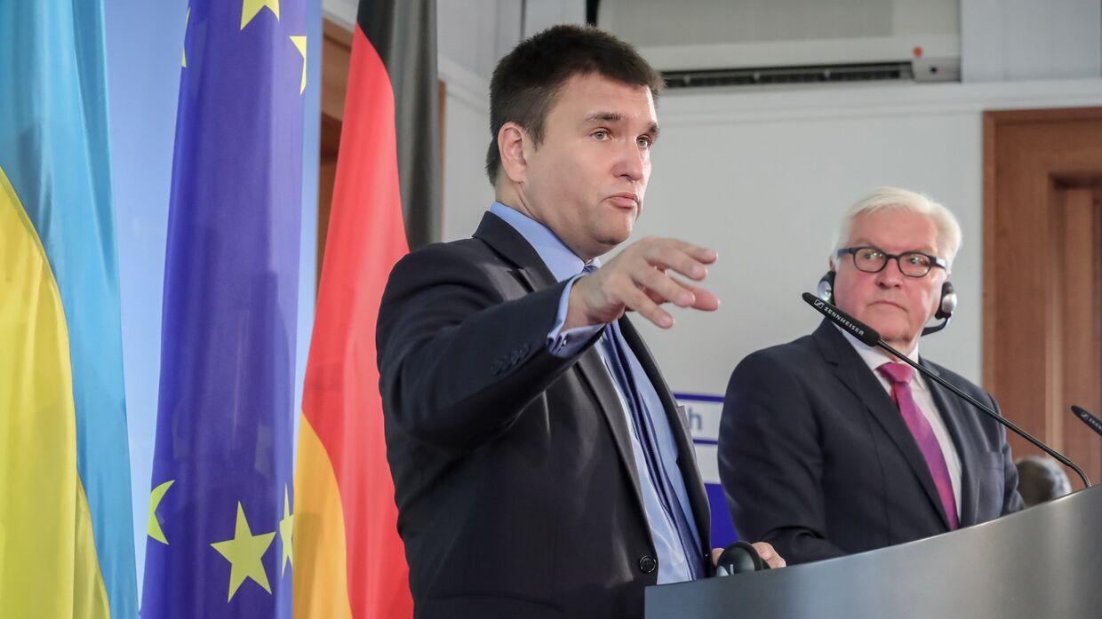Министр иностранных дел Украины Павел Климкин и Франк-Вальтер Штайнмайер
