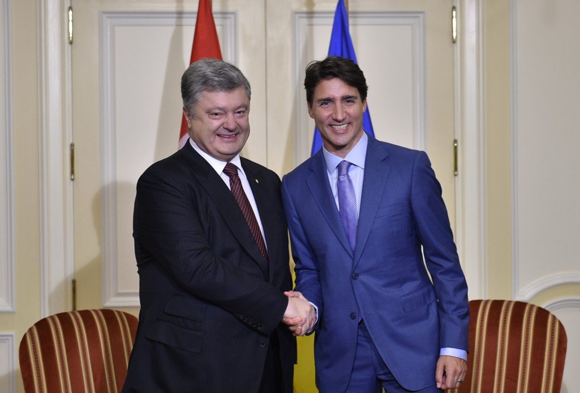 Встреча президента Украины Петра Порошенко и премьер-министра Канады Джастина Трюдо, Канада. 22 сентября 2017 - ИноСМИ, 1920, 22.11.2021