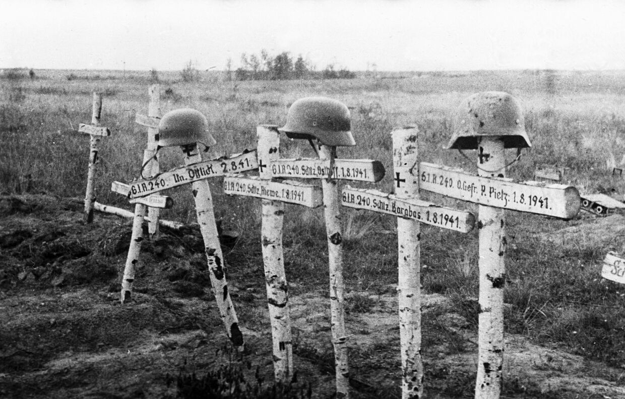 Могилы немецких солдат под Москвой