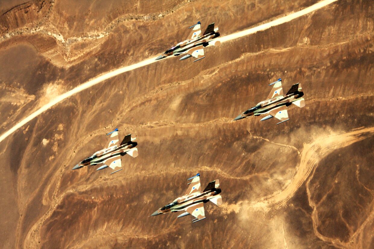 Звено истребителей F-16l Sufa ВВС Израиля