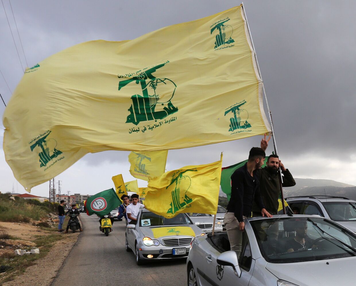 Сторонники «Хезболлы» в Марджаюне