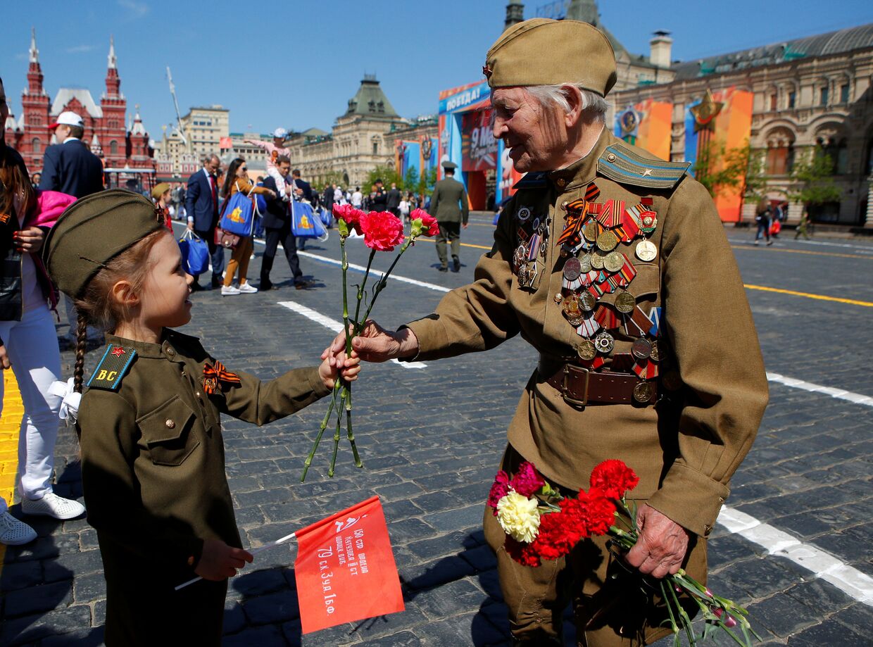 Празднование Дня победы в Москве