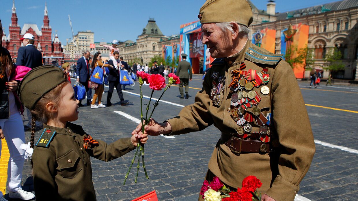 Празднование Дня победы в Москве