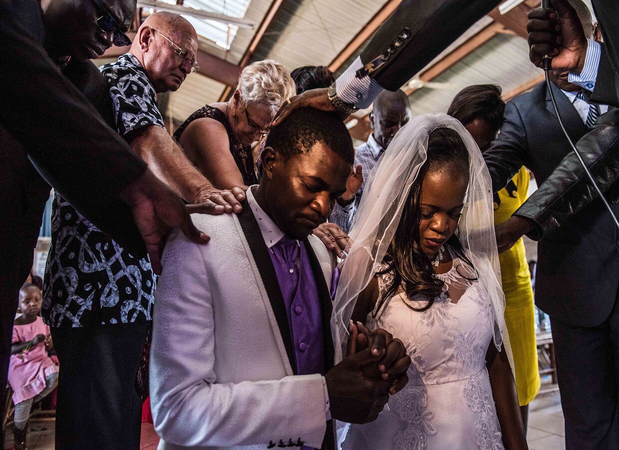 Свадебная пара в Найроби, Кения