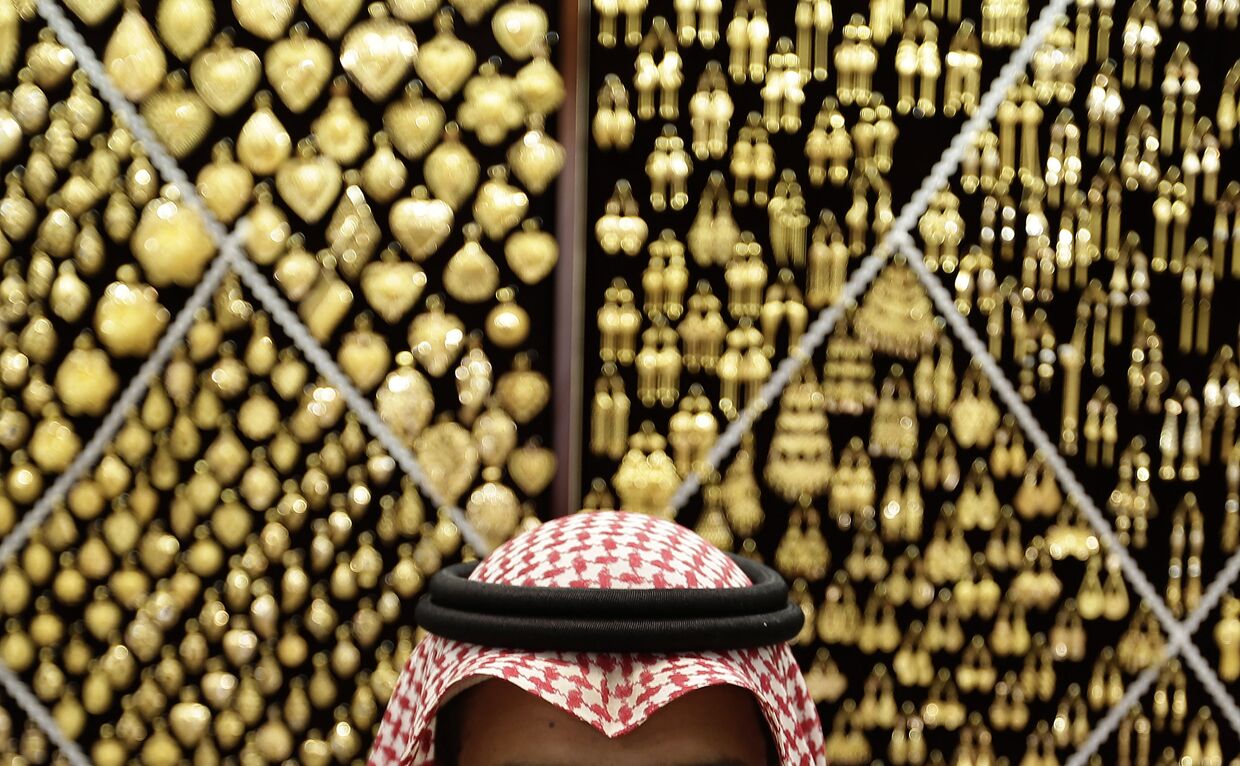 Магазин золотых изделий в священном городе Мекка, Саудовская Аравия