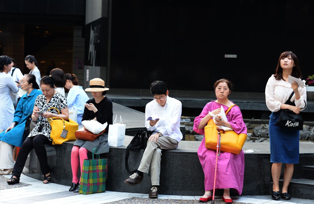 Жители Токио.
