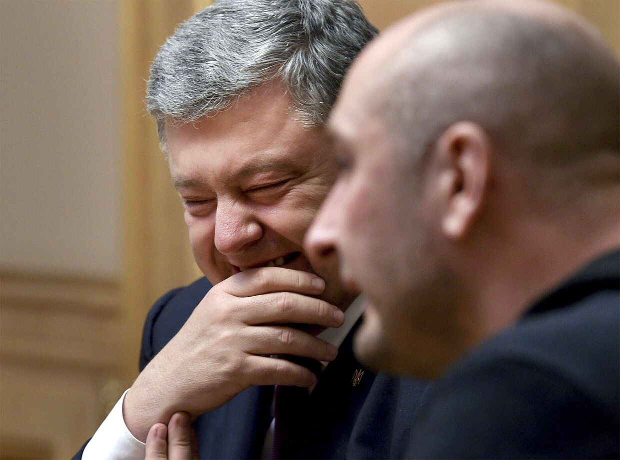 Президент Украины Петр Порошенко и Аркадий Бабченко