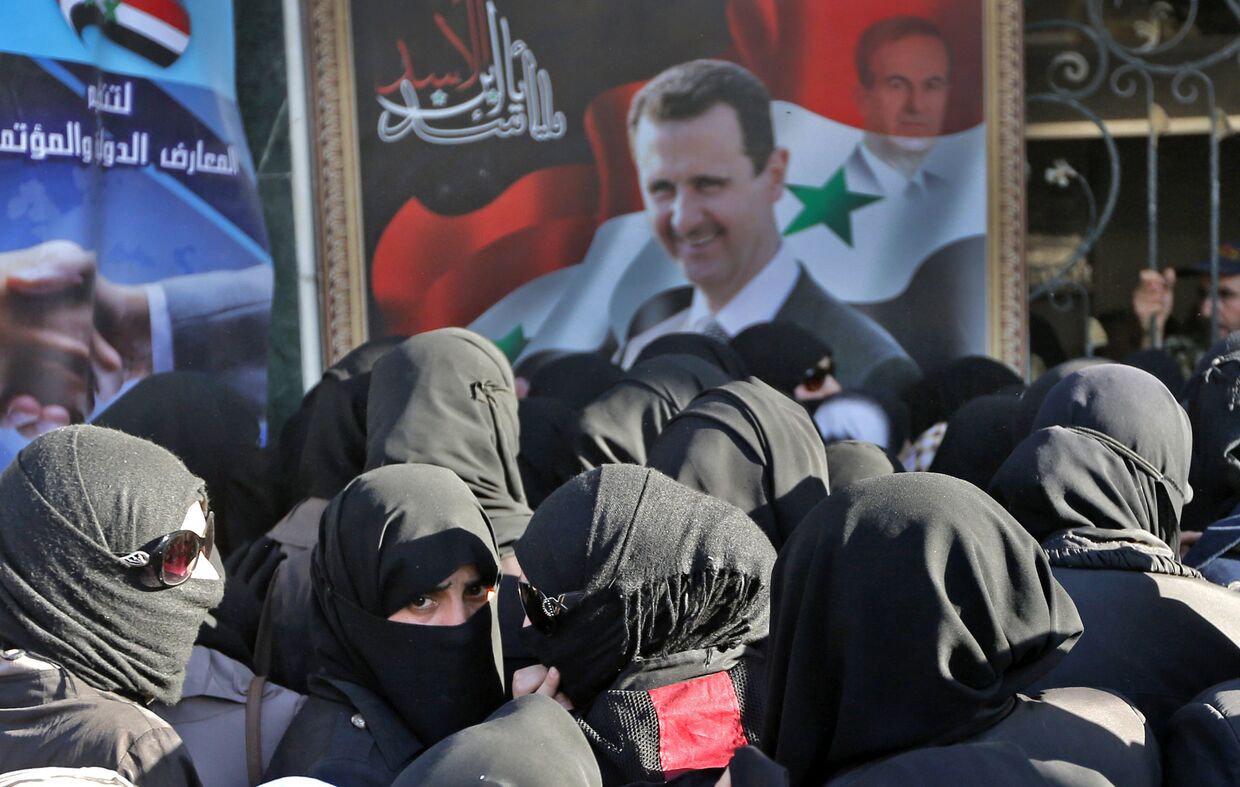 Портрет президента Сирии Башара Аль-Асада
