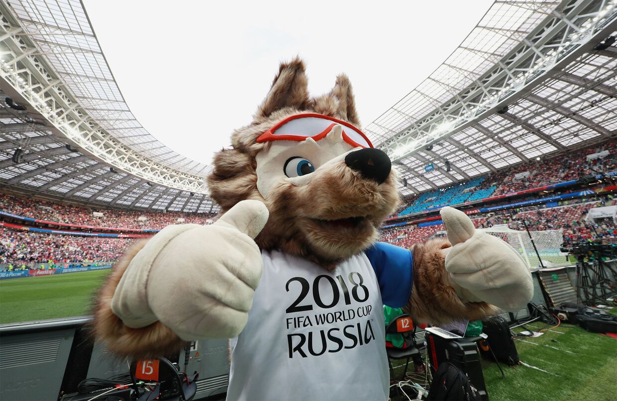 Официальный талисман чемпионата мира по футболу ФИФА-2018 волк Забивака
