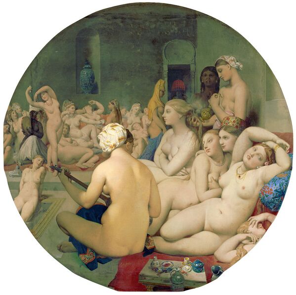 Картина французского художника Жана Огюста Доминика Энгра «Турецкие бани»