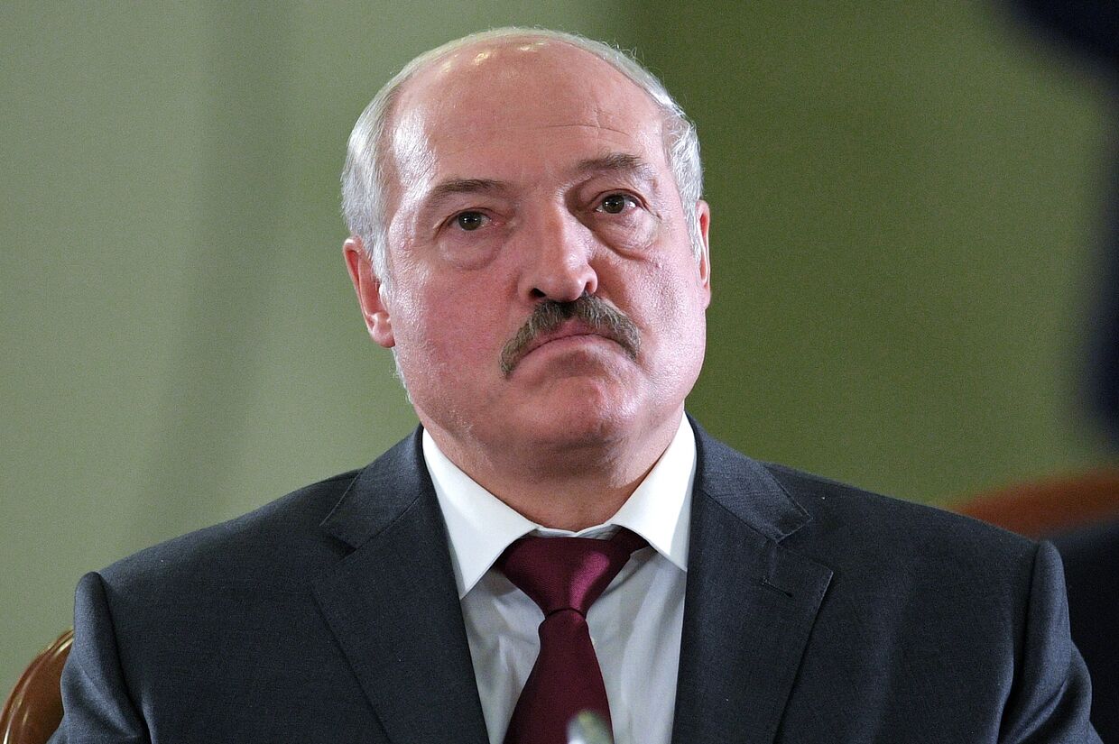 Президент Белоруссии Александр Лукашенко на заседании ЕврАзЭС на уровне глав государств в расширенном составе. 11 октября 2017