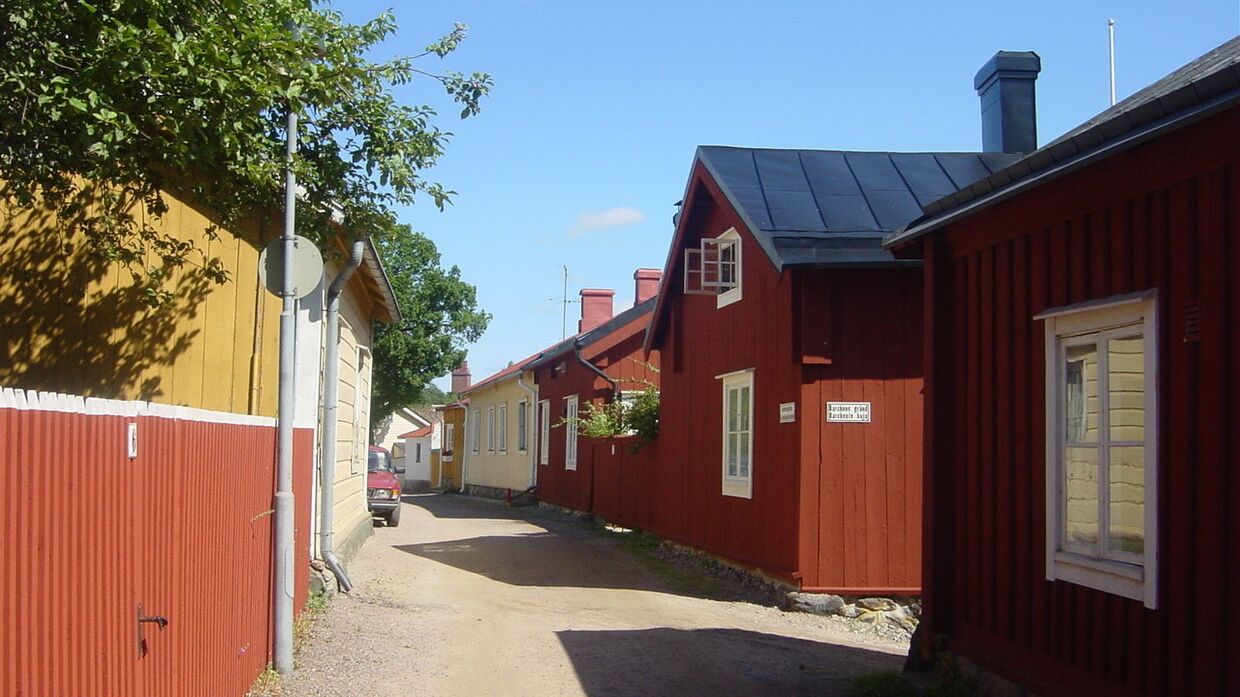 Деревянные строения в Расеборге, Финляндия