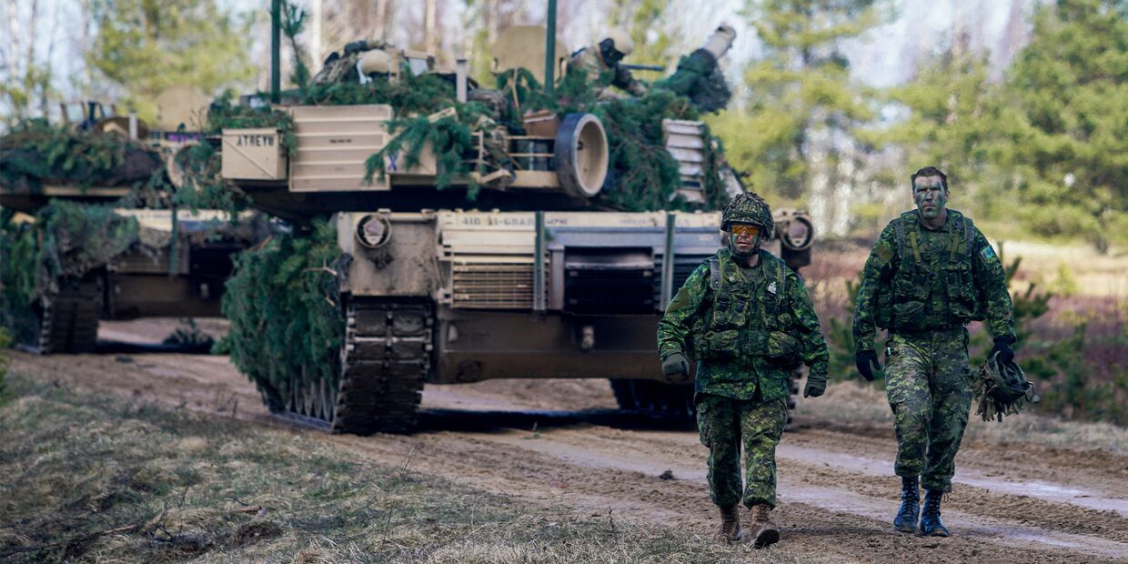 Военнослужащие Канады на военных учениях НАТО в Латвии