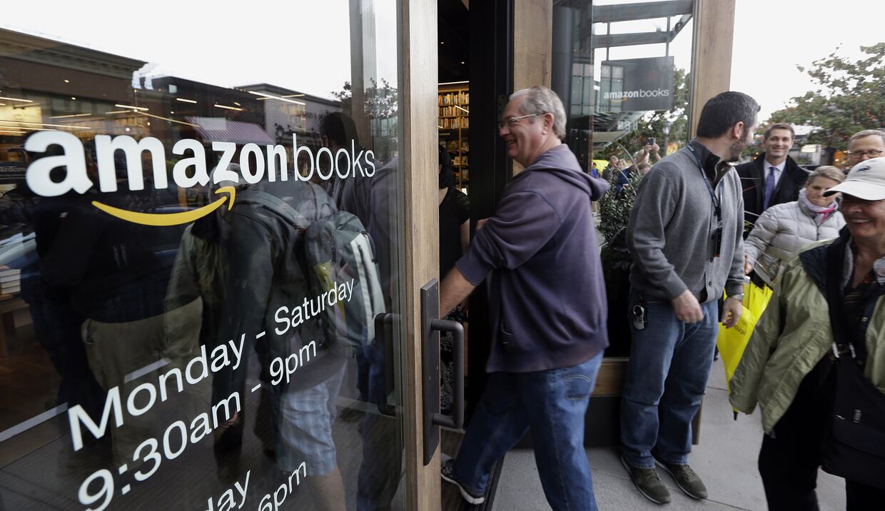 Открытие магазина Amazon Books в Сиэтле, США
