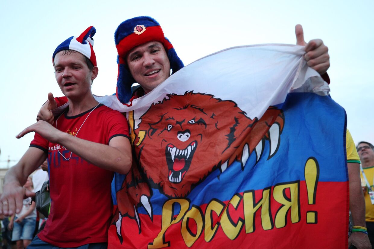 Болельщики сборной России по футболу