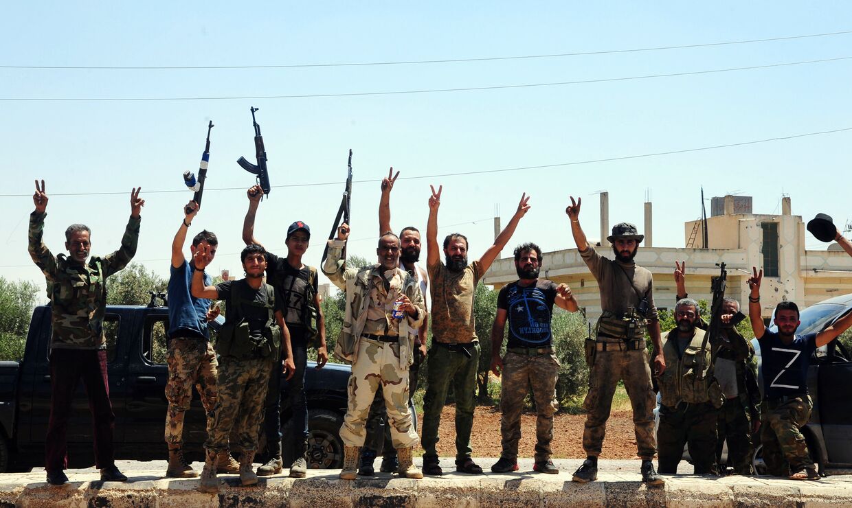 Сирийские военные в провинции Дараа
