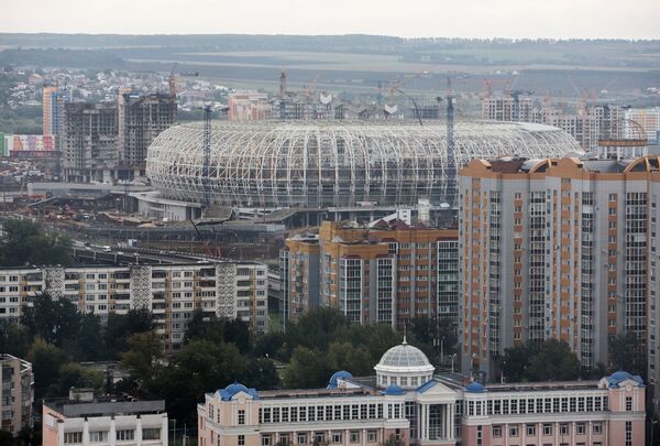 Строительство стадиона Мордовия Арена в Саранске Строительство стадиона Мордовия Арена в Саранске