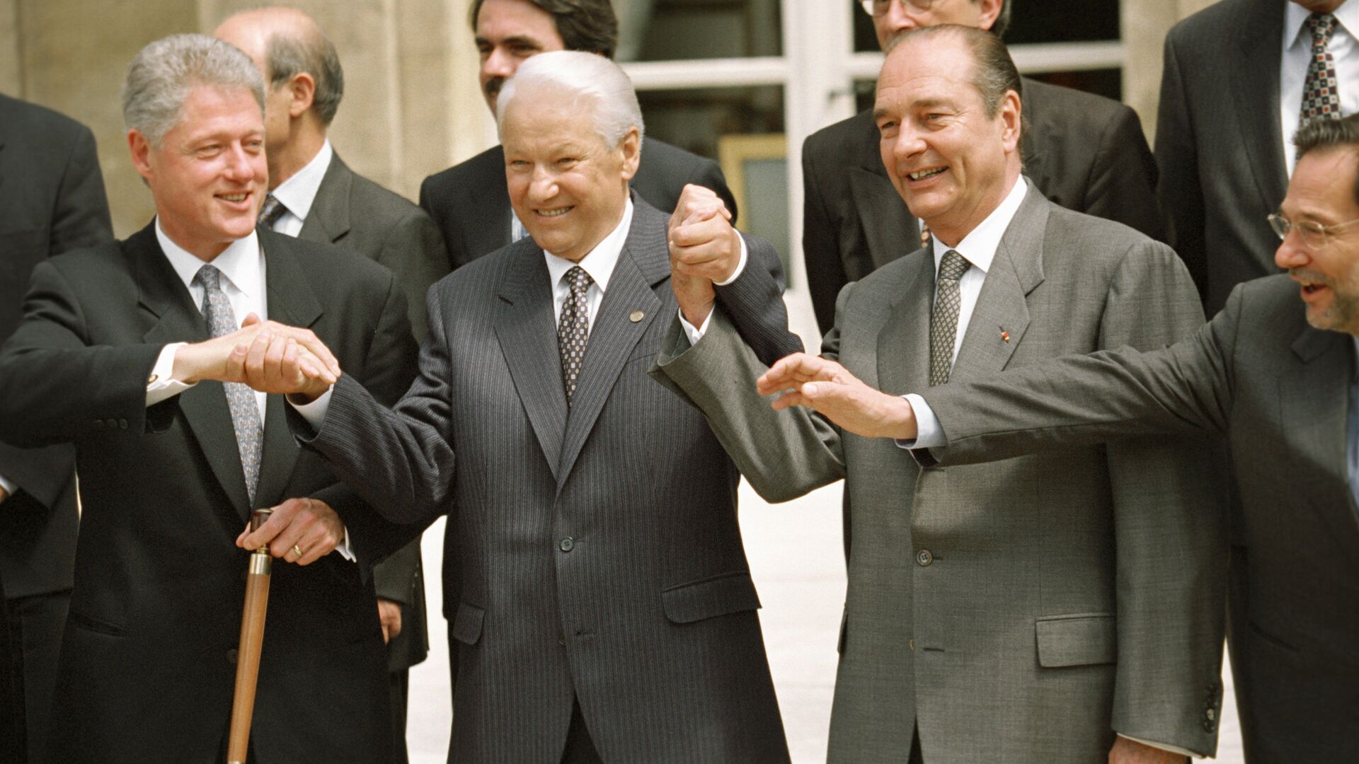 Президент США Билл Клинтон, президент РФ Борис Ельцин, президент Франции Жак Ширак - ИноСМИ, 1920, 14.04.2023