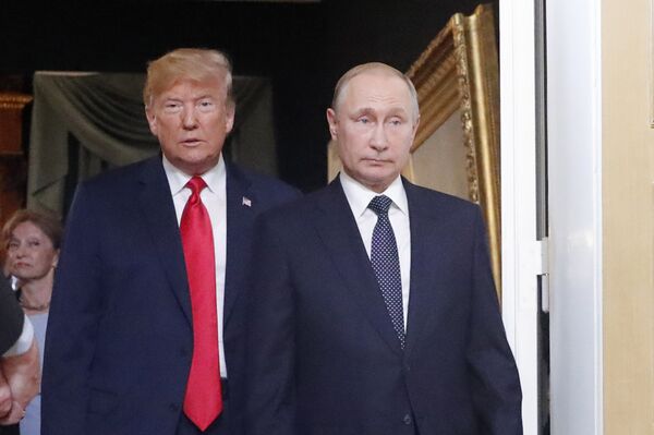 Дональд Трамп и Владимир Путин перед встречей в Хельсинки