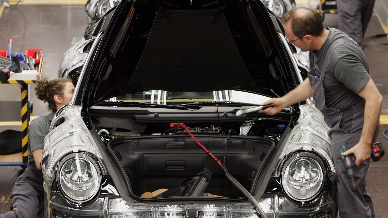 Фабрика Porsche в Штутгарте