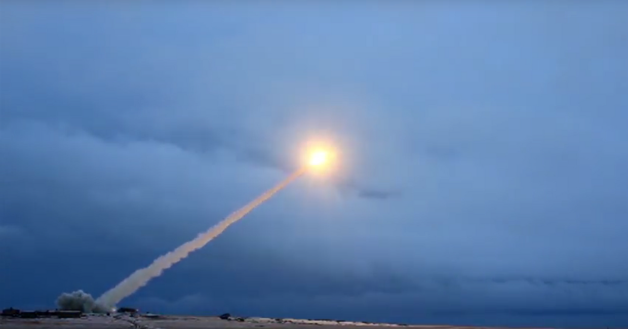 Испытания крылатой  ракеты с ядерным двигателем Буревестник