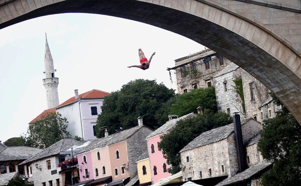 Соревнования по дайвингу в Мостаре, Босния и Герцеговина