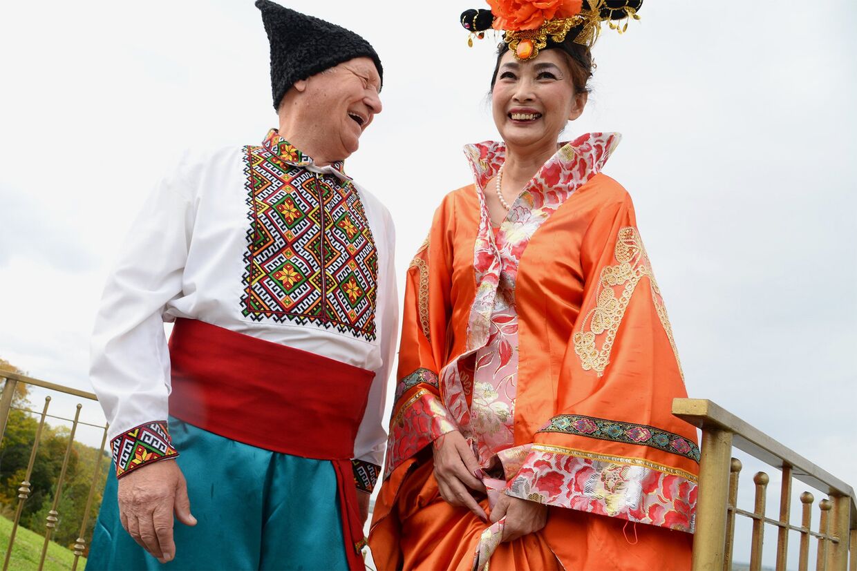 Участники Международного фестиваля дружбы народов России и Китая в Хабаровском крае