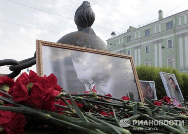 Акция памяти Юрия Буданова в Санкт-Петербурге Акция памяти Юрия Буданова в Санкт-Петербурге