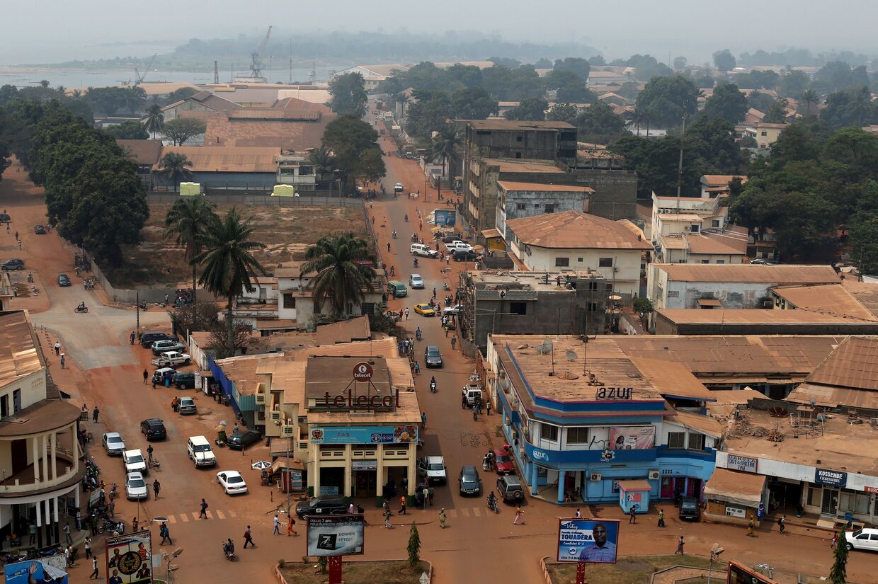 Общий вид столицы Центральноафриканской республики Банги
