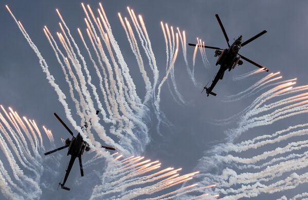Военные вертолеты пилотажной группы «Беркуты»