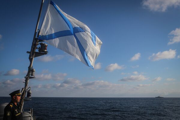 Учения корабельных сил Каспийской флотилии