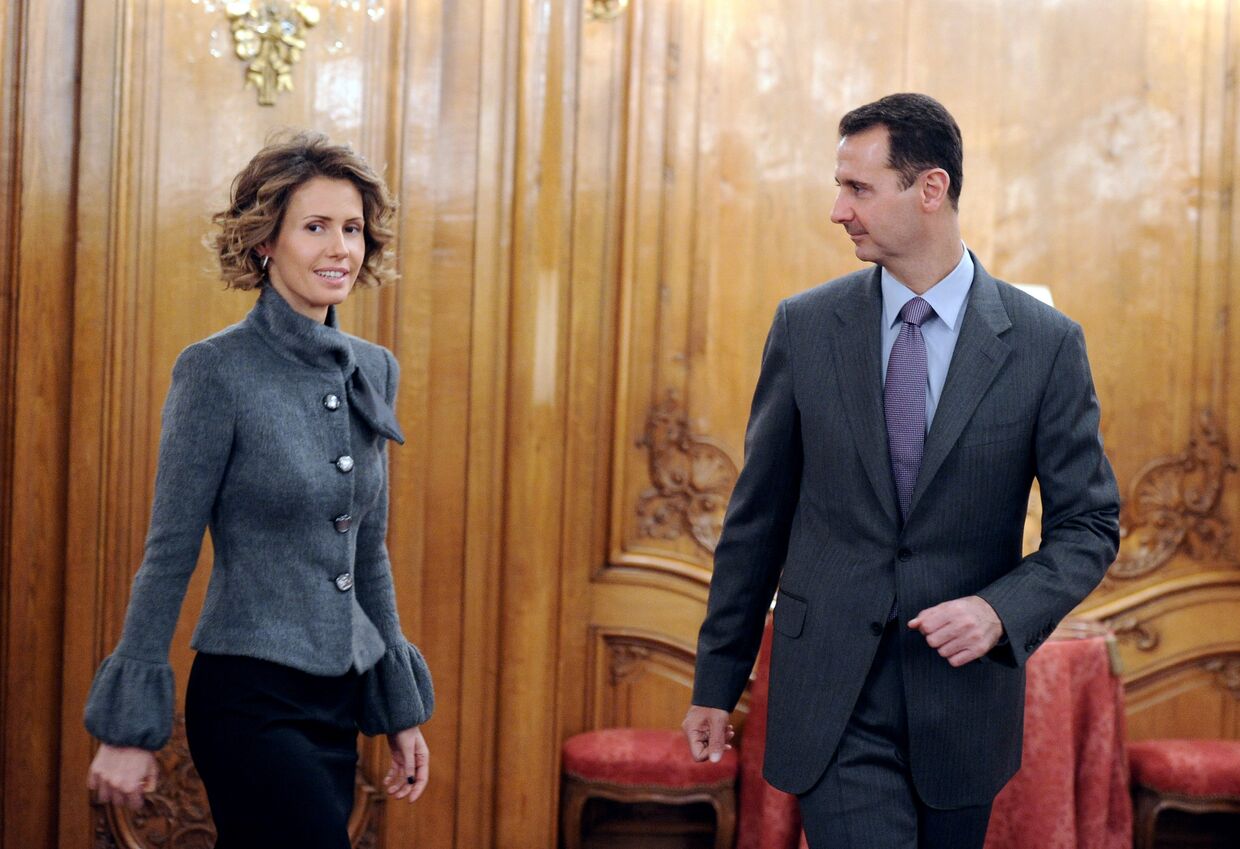 Президент Сирии Башар Асад и его жена Асма