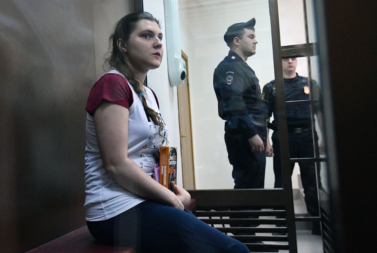 Анна Павликова в Дорогомиловском суде Москвы. 16 августа 2018