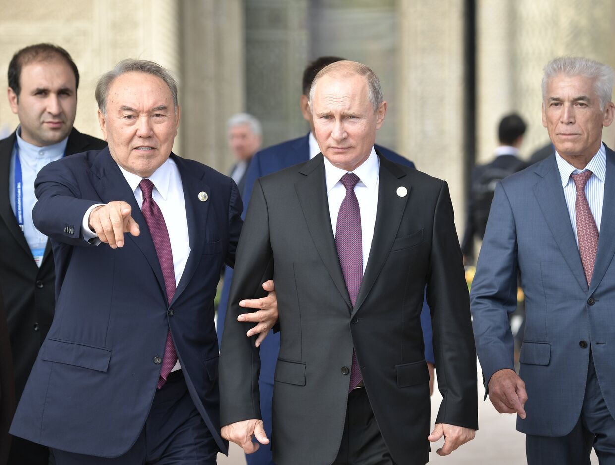Президент РФ В. Путин принял участие в V Каспийском саммите в Актау