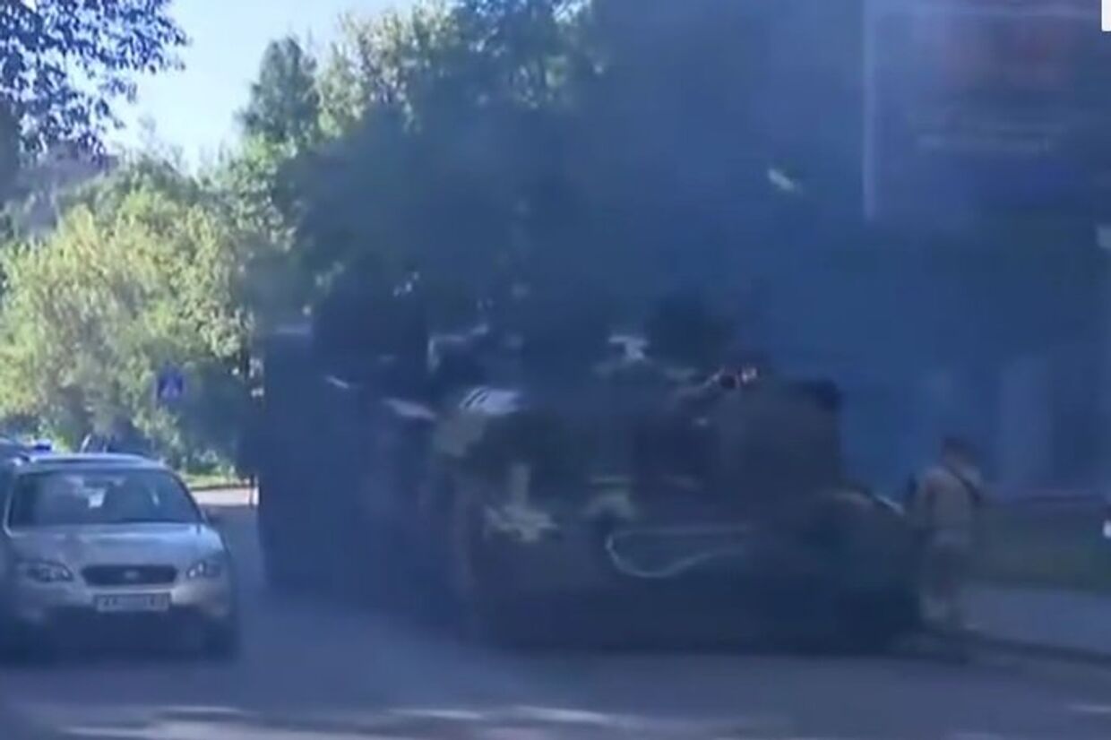 Новейший украинский танк заглох и задымился