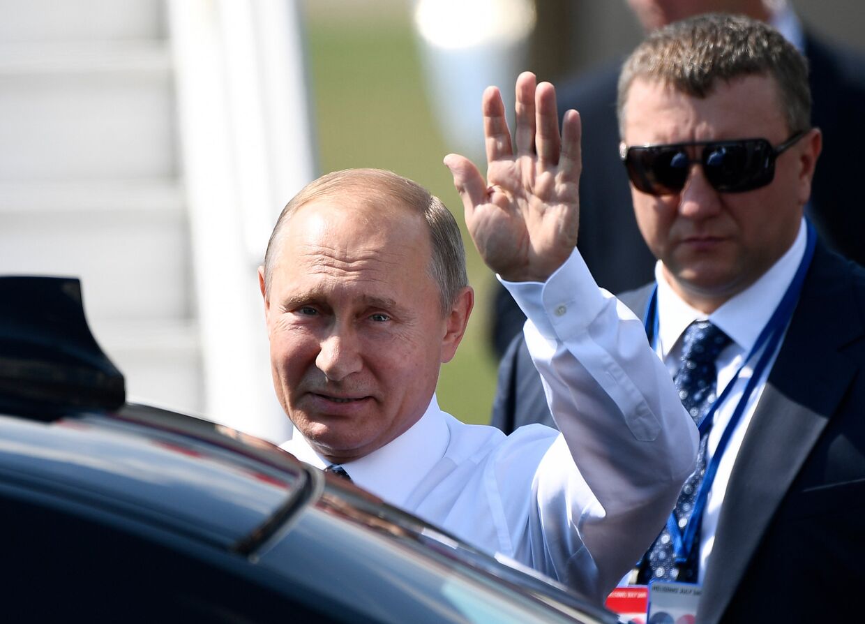 Президент РФ Владимир Путин прибыл в Хельсинки для встречи с президентом США Дональдом Трампом. 16 июля 2018