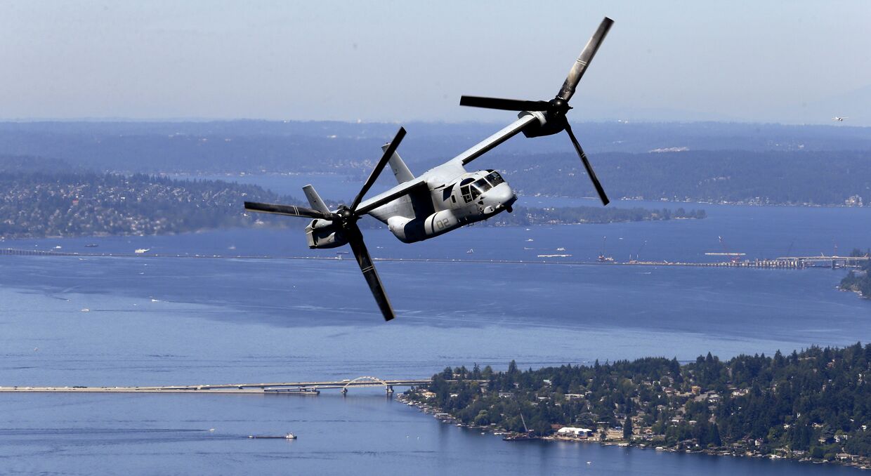 Американский конвертоплан MV-22B Osprey. 2014 год