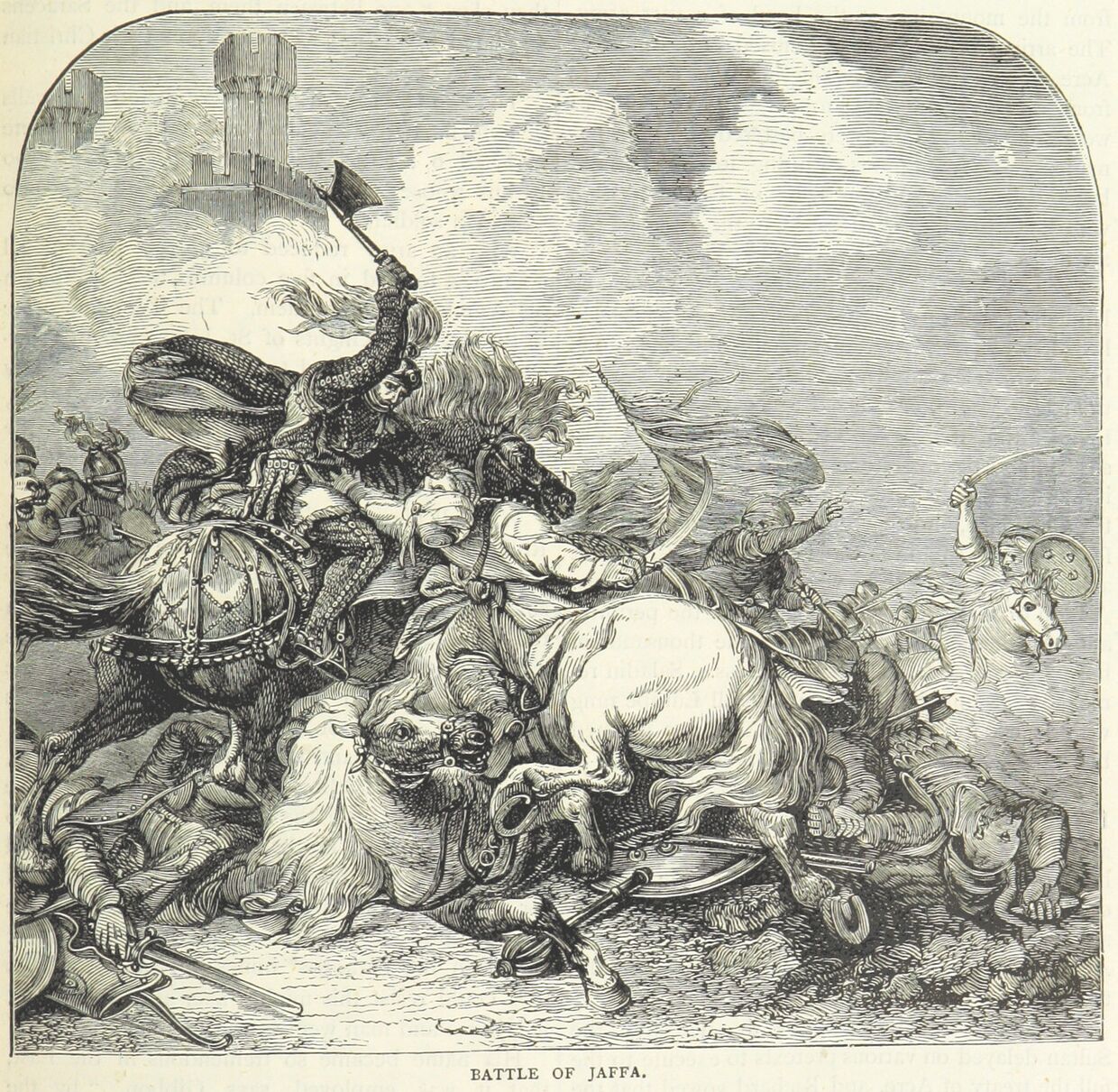 Ричард I в битве при Яффе