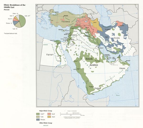 Этническая карта Ближнего Востока